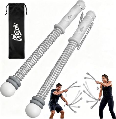 Ropeless Battle Rope - Portable Weighted Battle Ropes with Adjustable Weights No Anchor Design for Home Gym HIIT, Strength, Core, Full Body Workout Heavy Duty for Men & Women (Black) in Kuwait