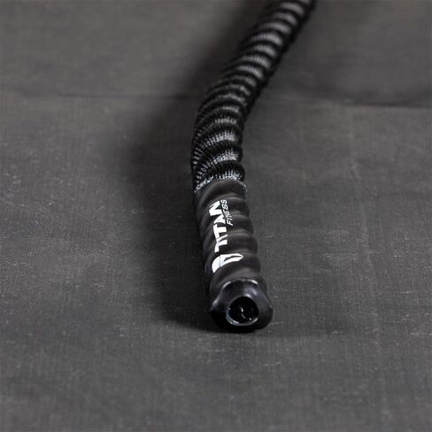 Titan Fitness Battle Rope 30ft x 1.5in, Poly Dacron Heavy Rope for Home Gym Conditioning Workouts, Cross-Train, Strength Training Exercises in Kuwait