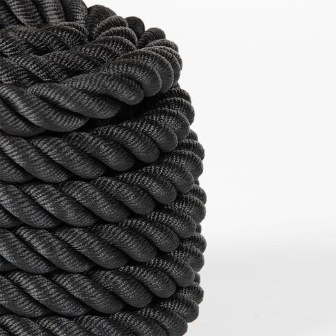 Titan Fitness Battle Rope 30ft x 1.5in, Poly Dacron Heavy Rope for Home Gym Conditioning Workouts, Cross-Train, Strength Training Exercises in Kuwait