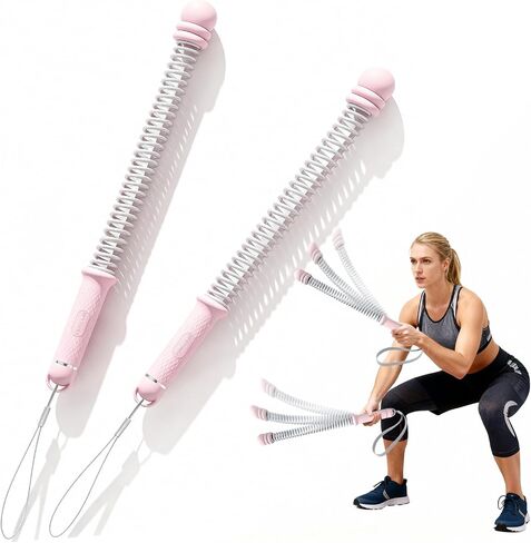 Ropeless Battle Ropes for Exercise Workout Rope, Portable Workout for Home Gym, Exercise Battle Ropes for HIIT Workouts, Low-Impact Cardio Training (2 Ropes) in Kuwait