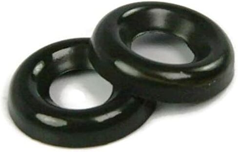 Finishing Cup Washer Black Oxide Stainless Steel Countersunk Finishing Washers #8 (0.205 ID x 0.538 OD x 0.104 Thick) QTY 1000 in Kuwait