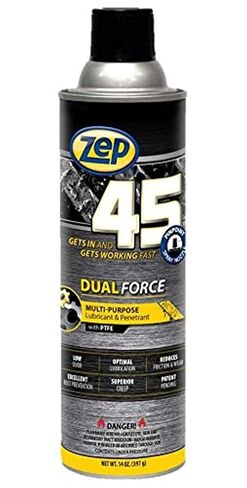 Zep 45 Dual Force Multi-Purpose Penetrant and Lubricant - 14 oz (Case of 12) - 325101 - Excellent Rust Prevention, Superior Penetration, Low Odor in Kuwait