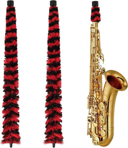 2 Pcs Alto Saxophone Cleaning Kit Sax Pad Saver Brush Absorbent Cleaning Swab Professional Saxophone Care Maintenance Tool Instrument Accessories for Alto Sax, 20.4 inches in Kuwait
