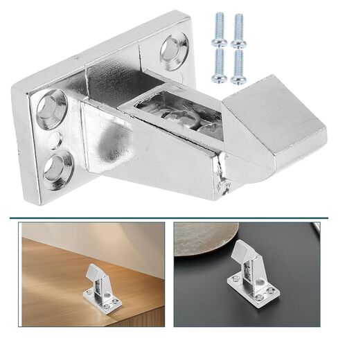 jojofuny Heavy-Duty Zinc Alloy Freezer Door Latch Hook for Commercial Refrigerator with Sturdy and Portable Design, Silver Color, Easy Installation for Freezer and Refrigerator Door in Kuwait