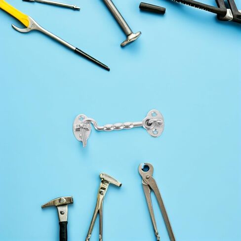 قطعتان من خطاف ومزلاج باب مقاوم للرياح من الفولاذ المقاوم للصدأ من تويفيان مع إعداد سريع للنوافذ والأبواب، حامل بوابة من الدرجة البحرية لليخوت وأمان السقيفة الخارجية in Kuwait