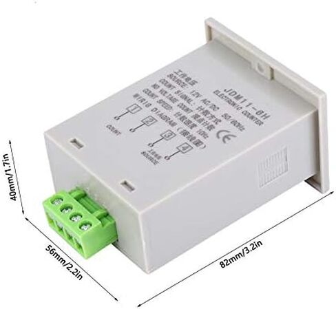 Electronic Counter,JDM11-6H No Voltage Counter 6 Digits Electronic LED Digital Display Counter Relay(AC110V) in Kuwait