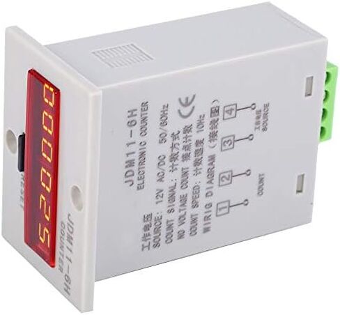 Electronic Counter,JDM11-6H No Voltage Counter 6 Digits Electronic LED Digital Display Counter Relay(AC110V) in Kuwait