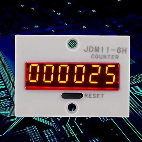 Electronic Counter,JDM11-6H No Voltage Counter 6 Digits Electronic LED Digital Display Counter Relay(AC110V) in Kuwait