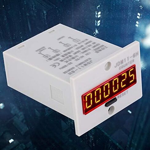 Electronic Counter,JDM11-6H No Voltage Counter 6 Digits Electronic LED Digital Display Counter Relay(AC110V) in Kuwait