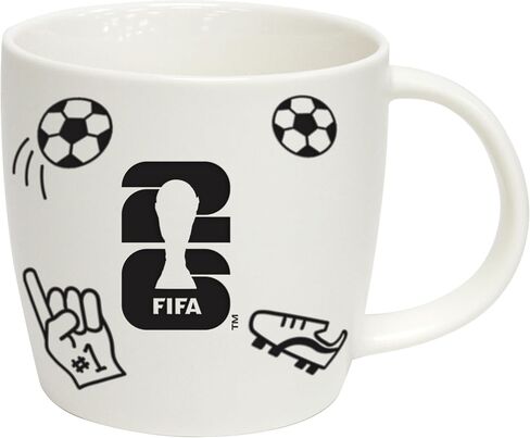18oz FIFA 2026 World Cup Playmaker Mug – Durable Ceramic Coffee Cup With Bold Embossed Icons – Official FIFA 2026 Drinkware For Soccer Fans- Great Gift & Collectible in Kuwait