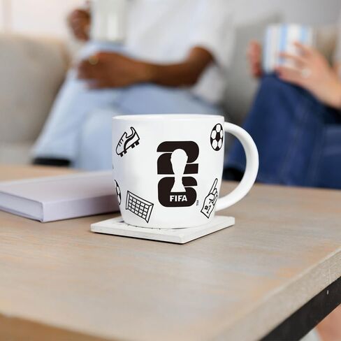 18oz FIFA 2026 World Cup Playmaker Mug – Durable Ceramic Coffee Cup With Bold Embossed Icons – Official FIFA 2026 Drinkware For Soccer Fans- Great Gift & Collectible in Kuwait