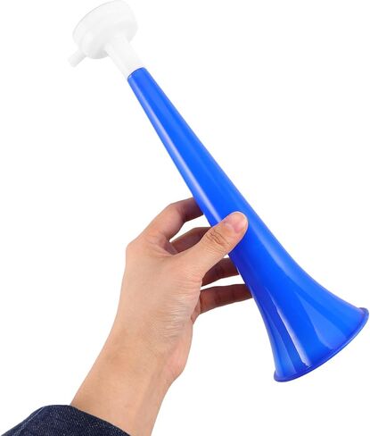 LIOOBO 10pcs Stadium Horns 11" Plastic Noise Makers for Football Games, Loud Cheering Horns for Sports Events, Crowd Noise for Parties, Parades, Graduation, Celebrations in Saudi Arabia