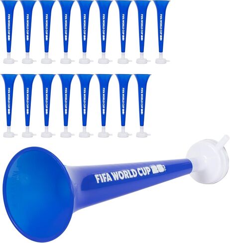 Windy City Novelties FIFA 2026 Fan Horn 18 Count – Soccer Noise Maker for World Cup 2026 Watch Parties, Stadium Atmosphere & Game Day Celebrations in Kuwait