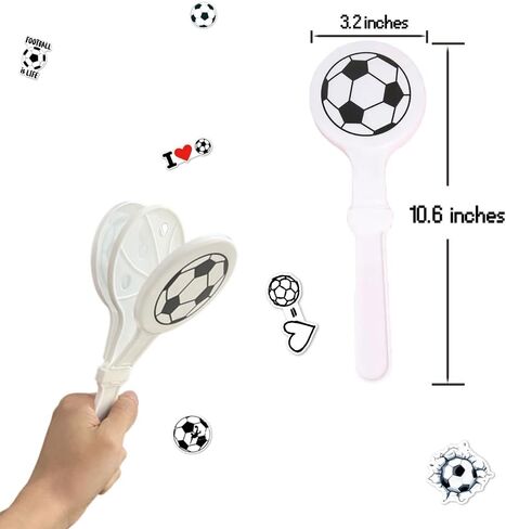 8 Pcs Soccer Cheering Kits, Loud Vuvuzela Horn and Clapper Noise Maker Set, Noisemaker for Sports Events, Soccer Game, Football, Fans, Parties & Celebrations in Kuwait