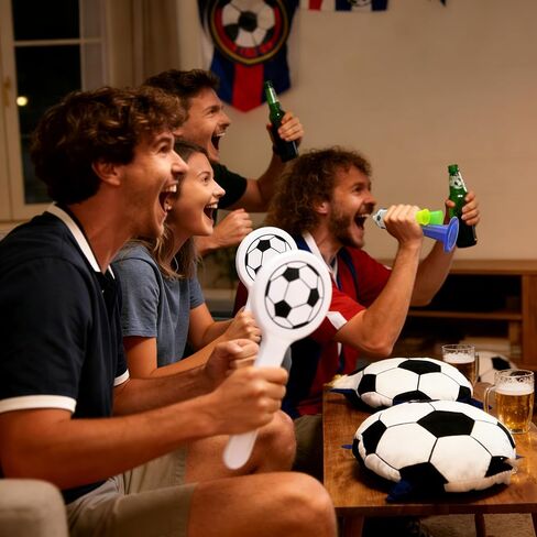 8 Pcs Soccer Cheering Kits, Loud Vuvuzela Horn and Clapper Noise Maker Set, Noisemaker for Sports Events, Soccer Game, Football, Fans, Parties & Celebrations in Kuwait
