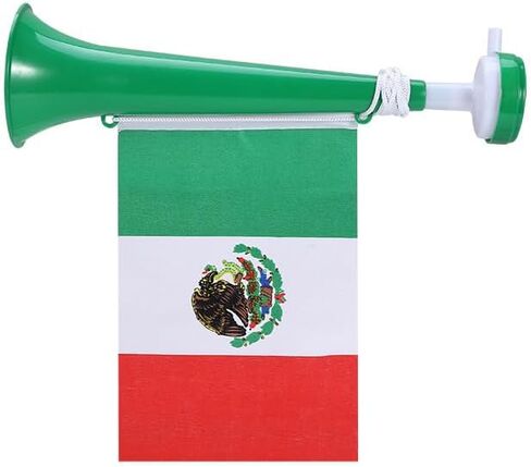 Custom Country Flag Cheering Horn | 120dB Loud Soccer Vuvuzela | Essential for World Cup, UEFA, Fan Parties | Portable Handheld Stadium Horn (MXC) in Kuwait