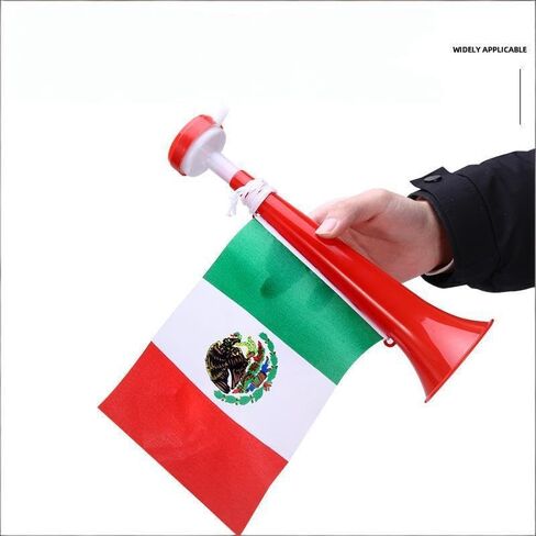 Custom Country Flag Cheering Horn | 120dB Loud Soccer Vuvuzela | Essential for World Cup, UEFA, Fan Parties | Portable Handheld Stadium Horn (MXC) in Kuwait