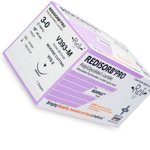 V393-M Reli Pro Redisorb Violet Braided Sutures 3-0 MFS-2 18 12/Bx in Kuwait