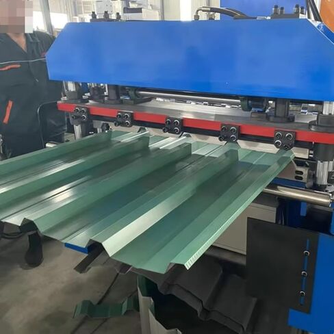 High-Efficiency Roofing Roll Form Machine - Galvanized Color Steel Roofing Iron Step Panel Automatic Roll Forming Machine for Roofing Contractors and Fabricators in Kuwait