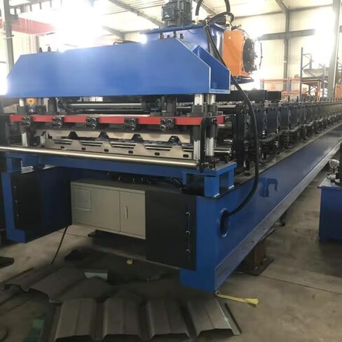 High-Efficiency Roofing Roll Form Machine - Galvanized Color Steel Roofing Iron Step Panel Automatic Roll Forming Machine for Roofing Contractors and Fabricators in Kuwait