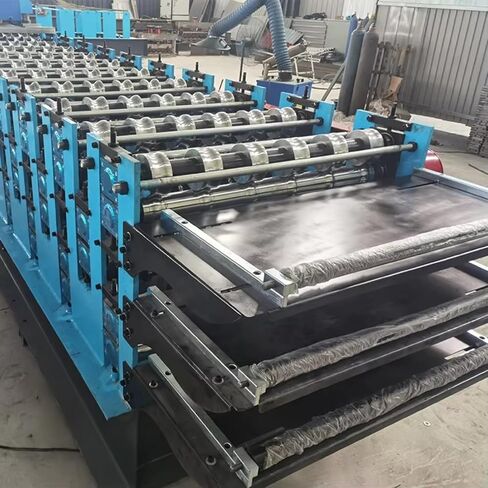 Metal Roof Roll Forming Machine Floor Decking Sheet Cable Tray Guardrail Forming Machine Continuous Industrial Manufacturing Equipment Line in Kuwait