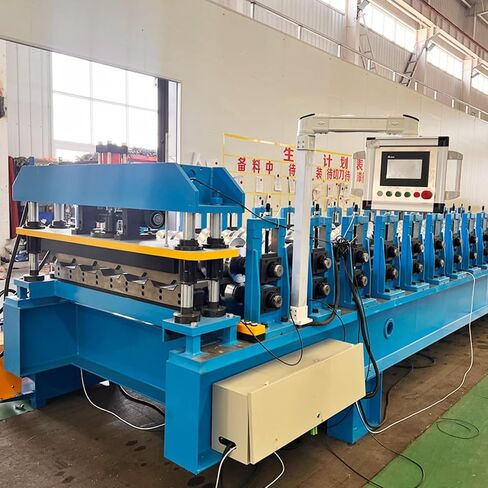 Roofing Sheet Roll Forming Machine Purlin Stud Track Floor Decking Forming Machine Automatic Steel Production Line Equipment System in Kuwait