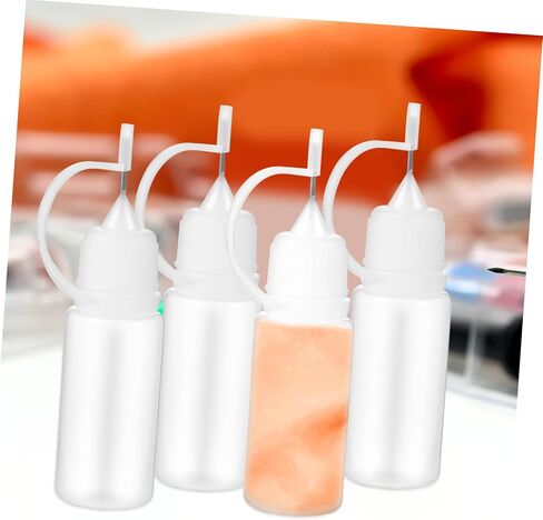 25pcs Reusable 10ml Needle Tip Glue Applicator Bottles with Precision Nozzle, Lightweight Pe Squeeze Dispenser Applicator Bottles for Liquids, Arts, Crafts, and DIY Projects in Saudi Arabia