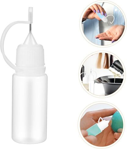 25pcs Reusable 10ml Needle Tip Glue Applicator Bottles with Precision Nozzle, Lightweight Pe Squeeze Dispenser Applicator Bottles for Liquids, Arts, Crafts, and DIY Projects in Saudi Arabia