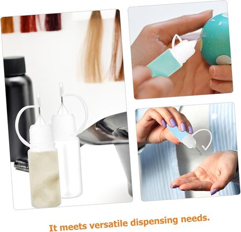 25pcs Reusable 10ml Needle Tip Glue Applicator Bottles with Precision Nozzle, Lightweight Pe Squeeze Dispenser Applicator Bottles for Liquids, Arts, Crafts, and DIY Projects in Saudi Arabia
