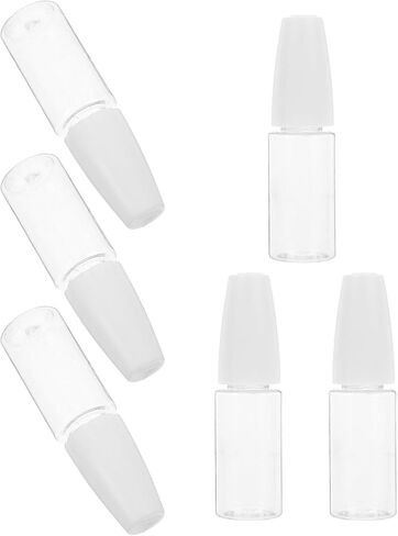 INOOMP 6pcs 10ml Pet Needle Tip Squeeze Bottles for Precise Distribution and Accurate Dispensing, Small Bottles with Fine Tip Applicator, for Outdoor Activities and Organizing Workspace in Kuwait