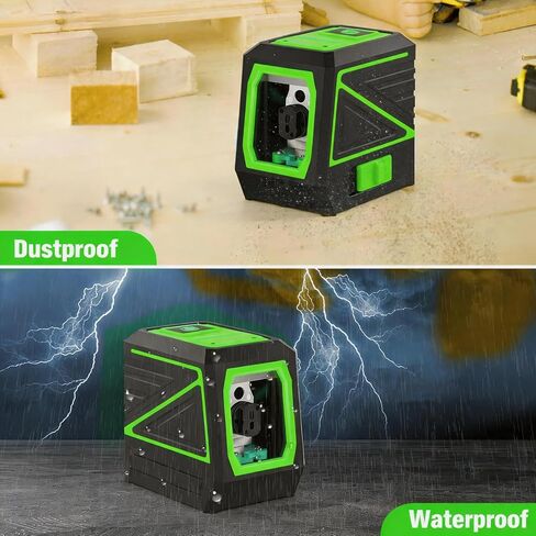 Laser Level with Tripod, 100 feet Green Cross Line Self Rotary Leveling Laser Level, Vertical and Horizontal Line, Rotatable 360 Degree, Manual Self leveling and Pulse Mode, IP54 Waterproof & Battery1 in Kuwait