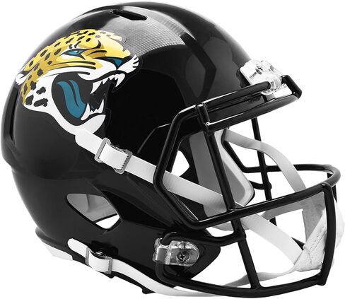 Jacksonville Jaguars خوذة كرة القدم المتماثلة الجديدة الحالية Riddell Speed ​​بالحجم الكامل - خوذات NFL المتماثلة in Kuwait