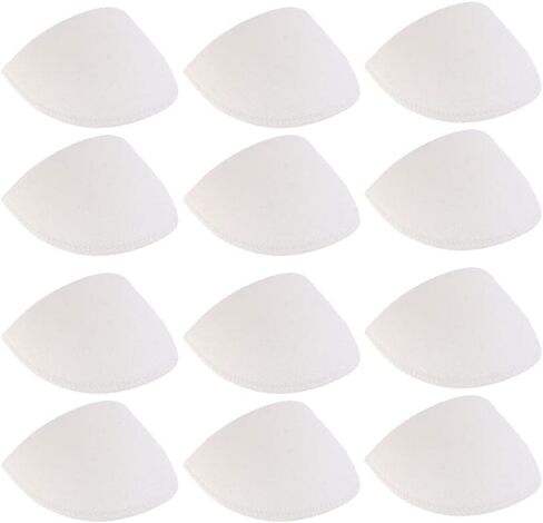 6 Pairs Sponge Shoulder Pads 13mm Thickness White in Kuwait