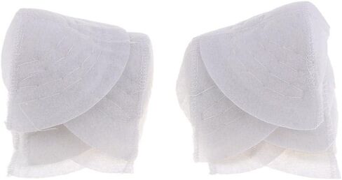 5 Pairs White Cotton Shoulder Pads Insert Suits Sew in for in Kuwait
