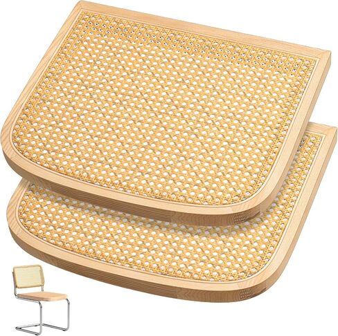 Yerliker 1 Pack Cane Chair Replacement, Natural Chair Replacement, Imitation Rattan Cane Seat for Home Office (Yellow) in Kuwait