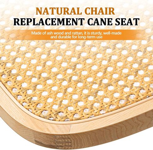 Yerliker 1 Pack Cane Chair Replacement, Natural Chair Replacement, Imitation Rattan Cane Seat for Home Office (Yellow) in Kuwait