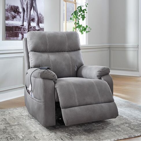 Signature Design by Ashley Next‑Gen Durapella Recliner Chair, Power Lift with Easy‑Clean Faux Leather, Dual Motor Control and Spacious Seating for Everyday Living Room Comfort in Kuwait