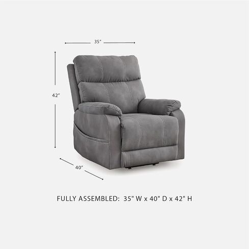 Signature Design by Ashley Next‑Gen Durapella Recliner Chair, Power Lift with Easy‑Clean Faux Leather, Dual Motor Control and Spacious Seating for Everyday Living Room Comfort in Kuwait