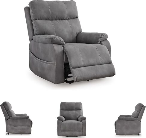 Signature Design by Ashley Next‑Gen Durapella Recliner Chair, Power Lift with Easy‑Clean Faux Leather, Dual Motor Control and Spacious Seating for Everyday Living Room Comfort in Kuwait