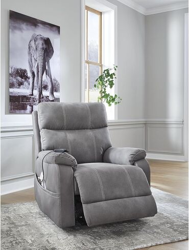 Signature Design by Ashley Next‑Gen Durapella Recliner Chair, Power Lift with Easy‑Clean Faux Leather, Dual Motor Control and Spacious Seating for Everyday Living Room Comfort in Kuwait