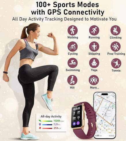 Mindrose Fitness Tracker with Heart Rate Blood Oxygen Sleep Monitor Sports Modes Step Calorie Counter Pedometer in Kuwait