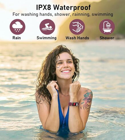 Mindrose Fitness Tracker with Heart Rate Blood Oxygen Sleep Monitor Sports Modes Step Calorie Counter Pedometer in Kuwait