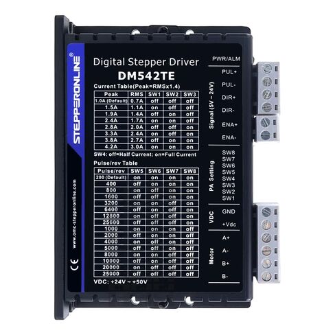 STEPPERONLINE 1 محور السائر CNC Kit 2.4Nm (339.87oz.in) Nema 23 4A محرك متدرج وسائق 1.0-4.2A 24-50VDC DM542TE in Kuwait