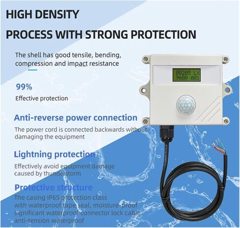 SD2160B Industrial Grade Illuminance Sensor with Display High Accuracy 485 in Kuwait