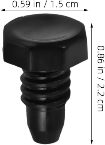 8pcs Black Plastic Pool Cue End Protectors, Cylindrical Billiard Rod Bottom Plugs with Easy Installation and Versatile Compatibility for Snooker and Pool Cue Protection in Kuwait
