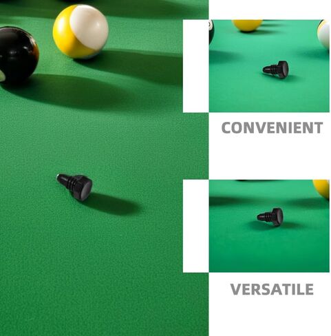 8pcs Black Plastic Pool Cue End Protectors, Cylindrical Billiard Rod Bottom Plugs with Easy Installation and Versatile Compatibility for Snooker and Pool Cue Protection in Kuwait