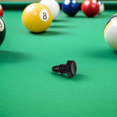 8pcs Black Plastic Pool Cue End Protectors, Cylindrical Billiard Rod Bottom Plugs with Easy Installation and Versatile Compatibility for Snooker and Pool Cue Protection in Kuwait