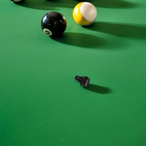 8pcs Black Plastic Pool Cue End Protectors, Cylindrical Billiard Rod Bottom Plugs with Easy Installation and Versatile Compatibility for Snooker and Pool Cue Protection in Kuwait