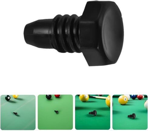 8pcs Black Plastic Pool Cue End Protectors, Cylindrical Billiard Rod Bottom Plugs with Easy Installation and Versatile Compatibility for Snooker and Pool Cue Protection in Kuwait