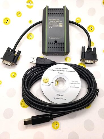 PLC Cables, Inc - ما بعد البيع Siemens 6ES7972-0CB20-0XA0 PLC S7 USB إلى MPI ProfiBus DP PPI 32 64 بت PLC تنزيل/تحميل كابل الاتصالات in Kuwait